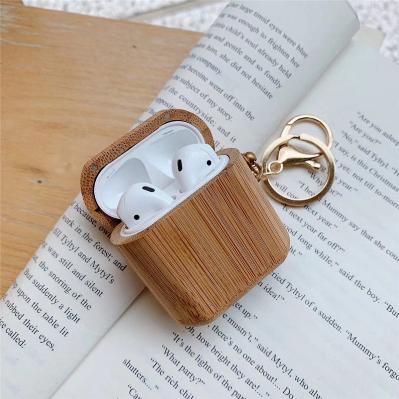 Wood grain earphone cover