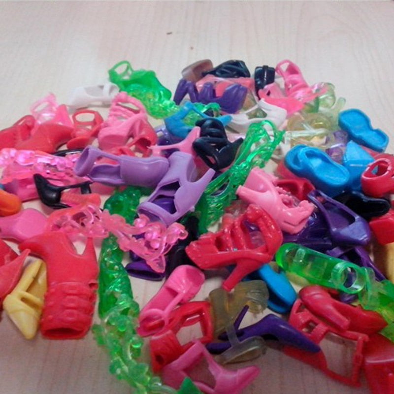 40 Pairs Lot New Fashion Mixed Style Different Mixed Shoes Boot For Doll Free Shipping