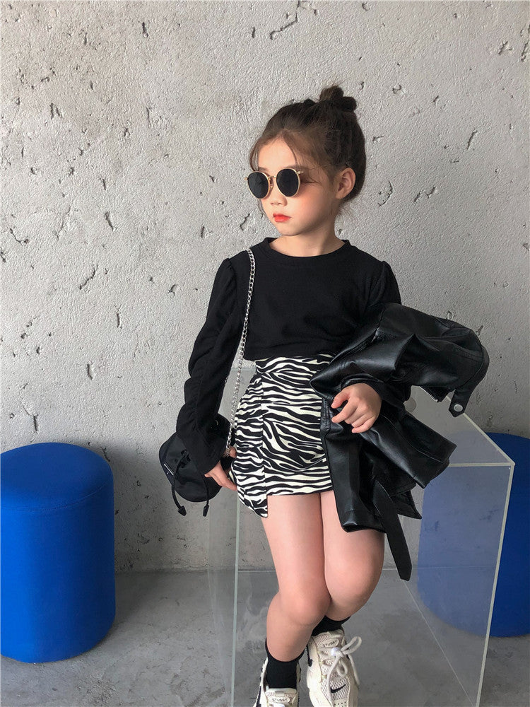 Children's Dress Foreign Style Bag Fashion Zebra Girl Baby Skirt