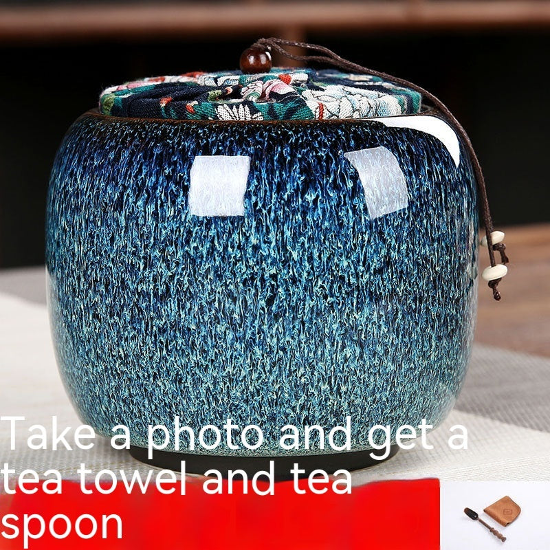 Ceramic Creative Pu'er Tieguanyin Tea Fruit Storage Jar
