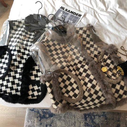 Fleece-lined Warm All-matching Loose Fur Collar Coat