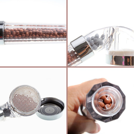 1Pcs Transparent Handheld Water-saving Bath Shower Nozzle Sprinkler Sprayer Filter
