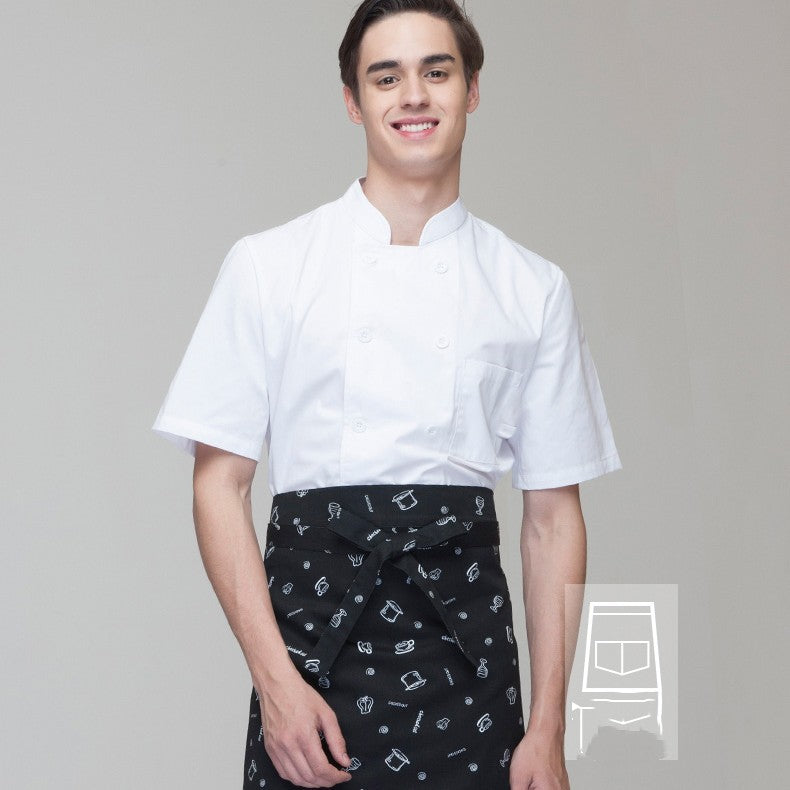 Kitchen Overalls Short Sleeve Men And Women