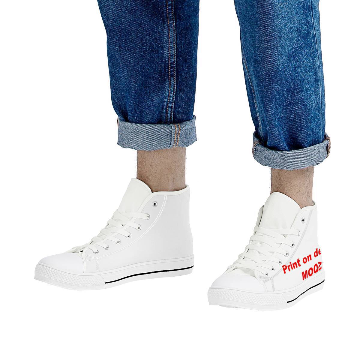 Picture Printing Christmas Pattern Canvas Shoes Men And Women Couple Sneakers - FLIPSTYLEZLLC