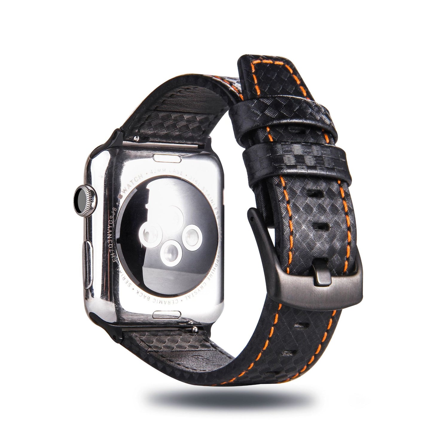 Compatible With , High-end Carbon Fiber Leather Watch