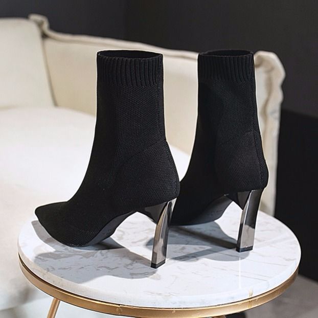 Pointed Toe Boots Women Sock Shoes - FLIPSTYLEZLLC