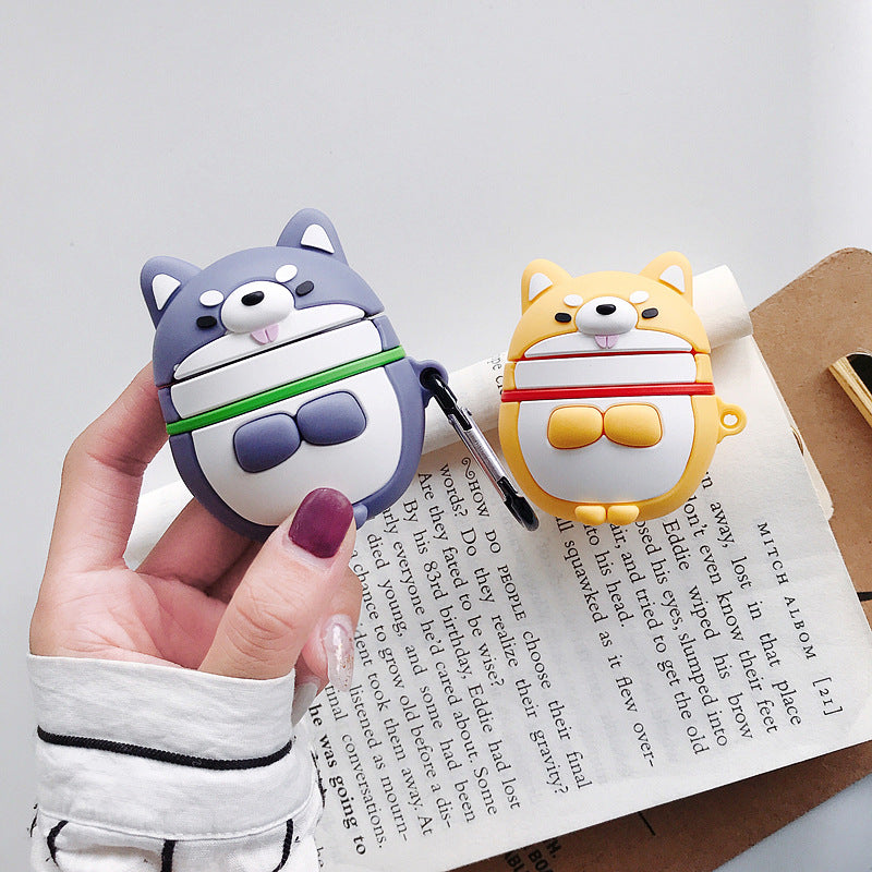 Compatible with Apple, Cute Shiba Inu Headphones Set