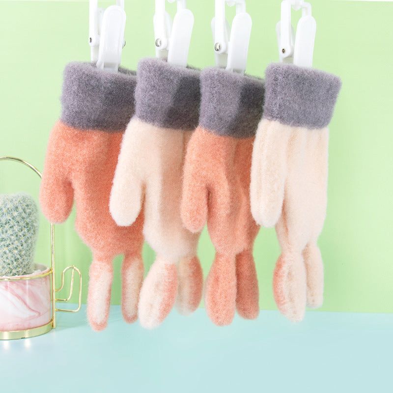 Winter Children's Woolen Gloves For Warmth