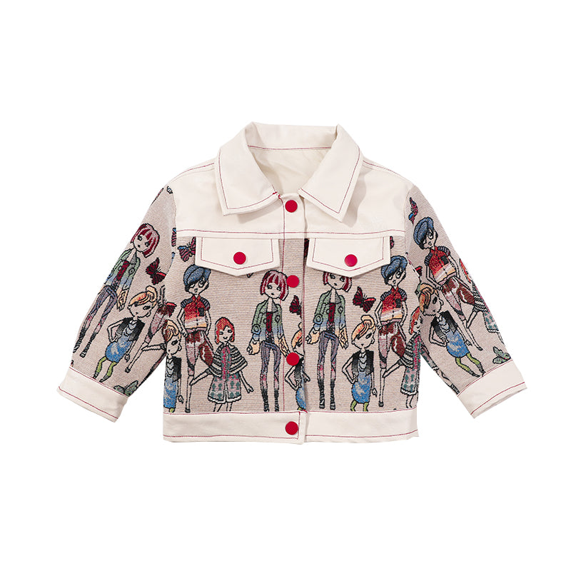 Girls' Leather Coat New Fashion Jacket