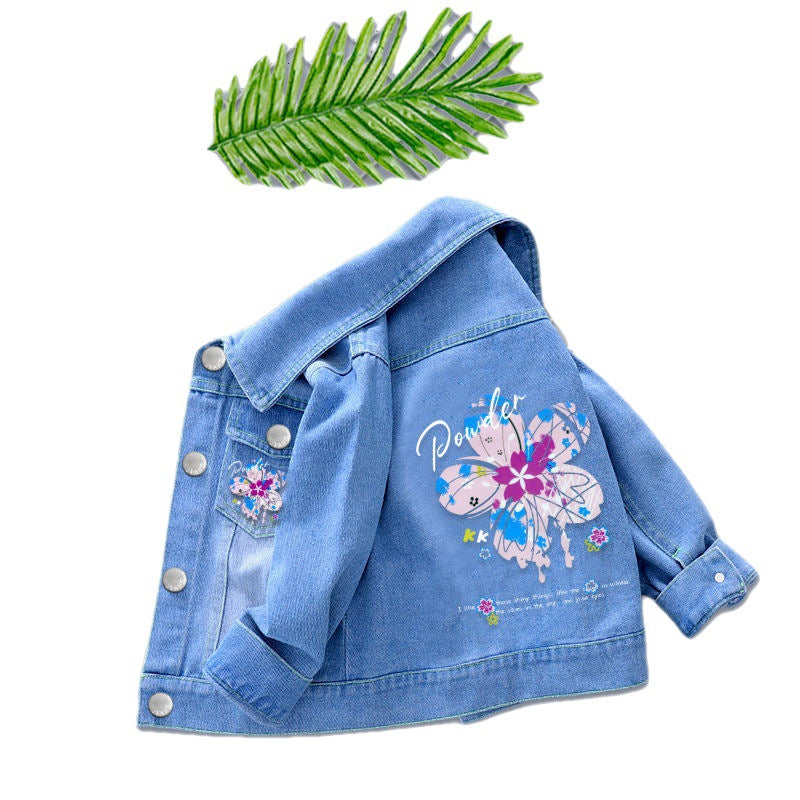 New Top Children's Denim Coat Korean Jacket
