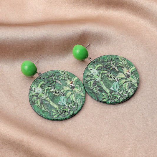 3d Printing Plant Flowers And Animals Doodle Earrings