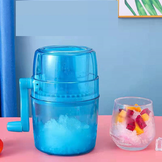 Manual Small Ice Crushing Household Blue Hand-free Mini Commercial Ice Crushing Machine
