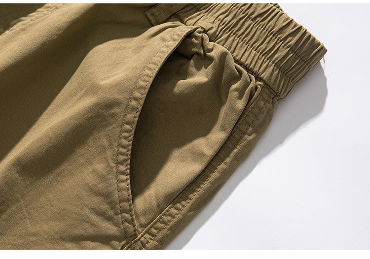 Plus Size Men's Casual Trousers With Loose Fit