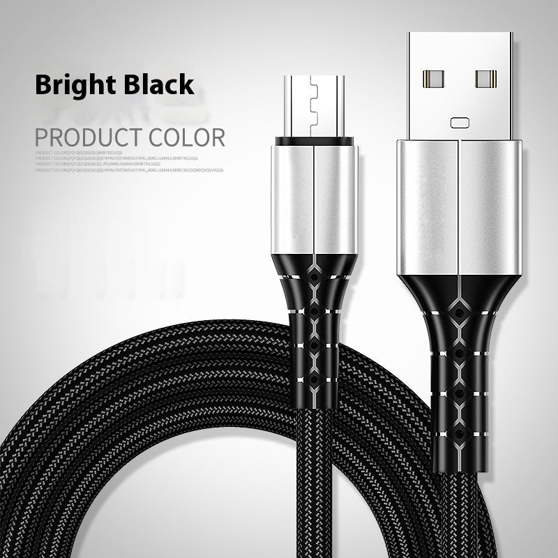 Android TYPE-C Super Fast Charge 5A Nylon Braided Mobile Phone Charging Cable