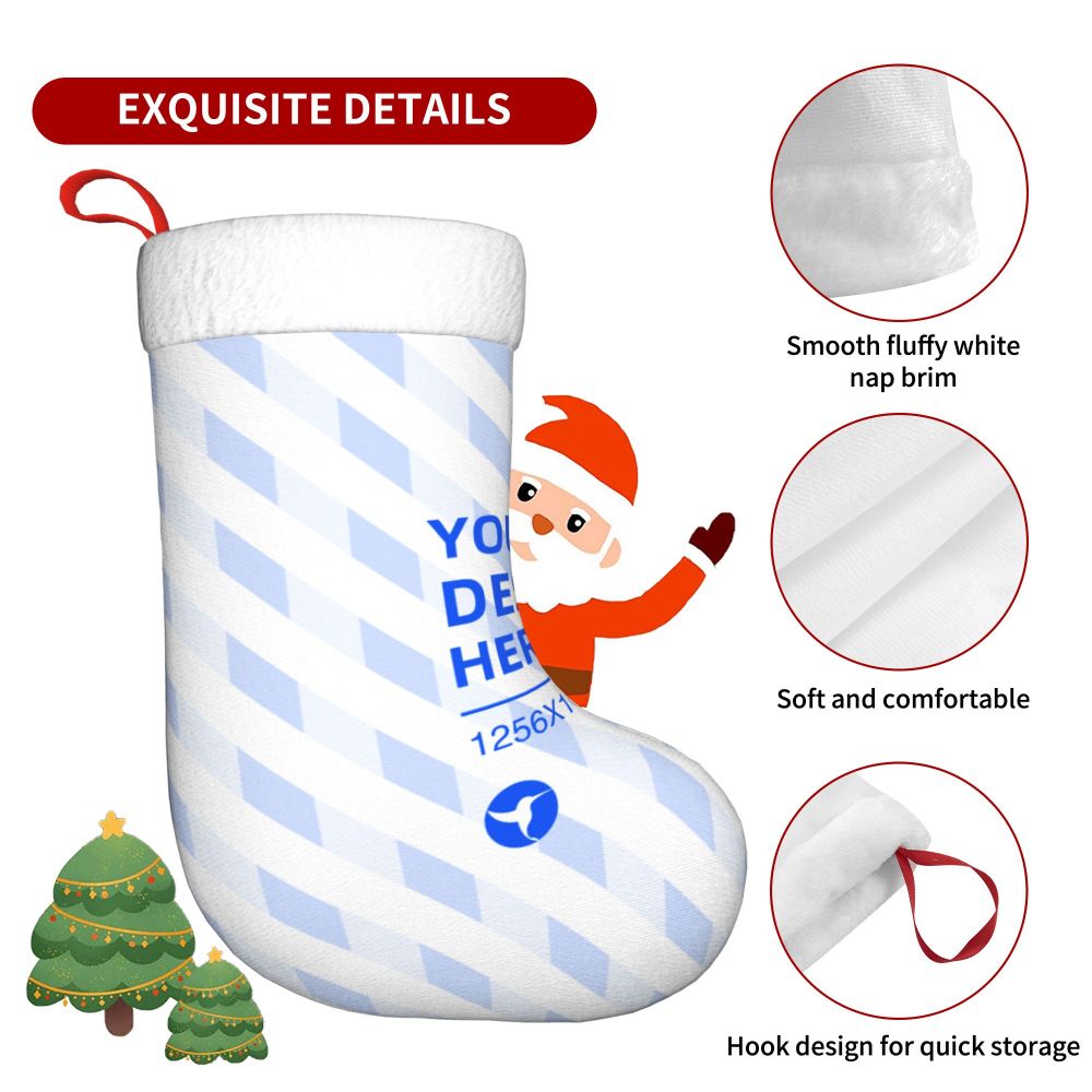 Create Your Own Double Sided Design Christmas Decorative Socks