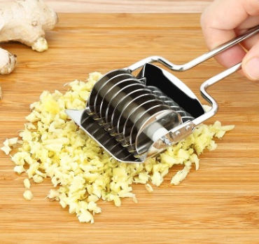 Stainless steel household manual pressing machine hand-operated multi-knife noodles machine multi-function rolling pin cutting vegetables flavors crusher