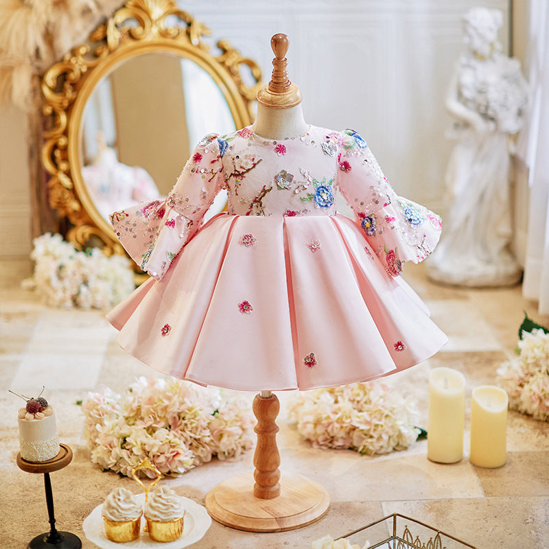 Baby Girl One Year Old Dress Birthday Chinese Tang Costume