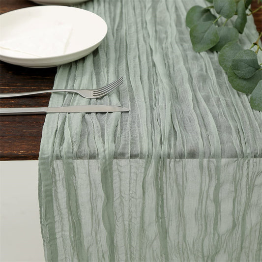 Balinese Crinkle Table Flag Boho Twist Tablecloth