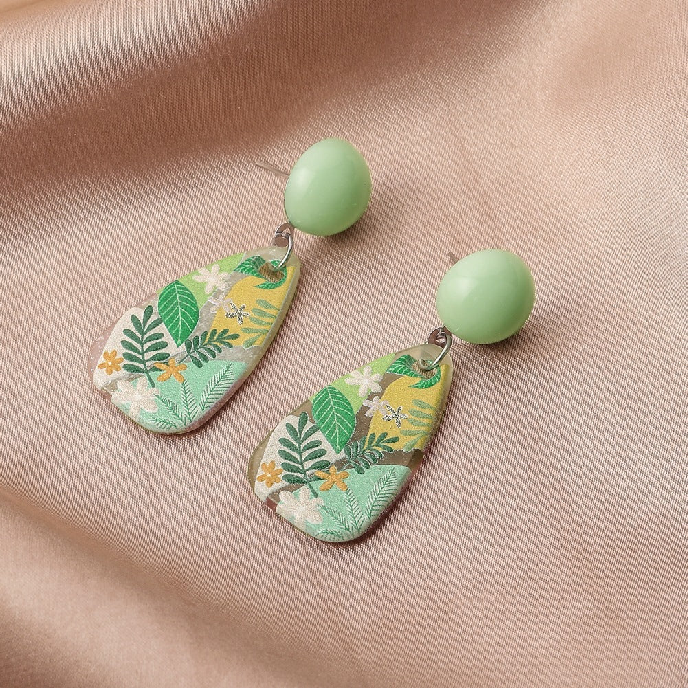 3d Printing Plant Flowers And Animals Doodle Earrings