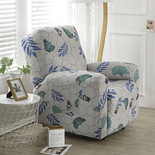 Stretch Printed Fabric All Inclusive Recliner Cover Single Seat