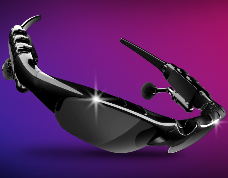 Black Music Stereo Bluetooth Glasses with Phone Wireless Earphones With Anti UV400 Polarizing Lens features