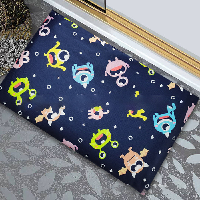 Diatomite soft foot pad absorbent quick drying antiskid bathroom mat