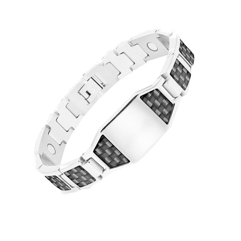Carbon Fiber Titanium Steel Bracelet Magnet