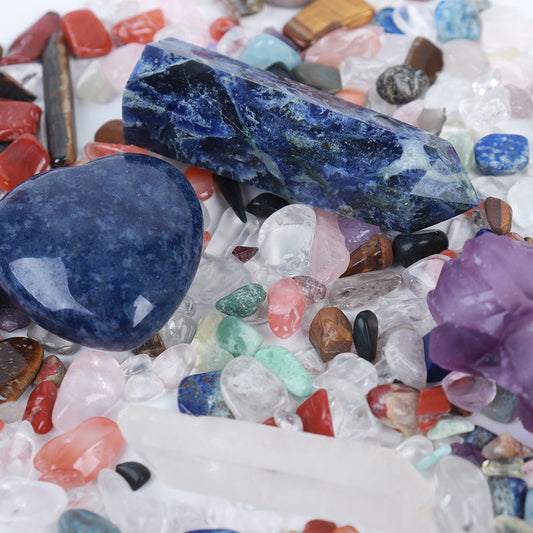 Donghai Natural Crystal Gem Hexagonal Prism Energy Ball Gift Box