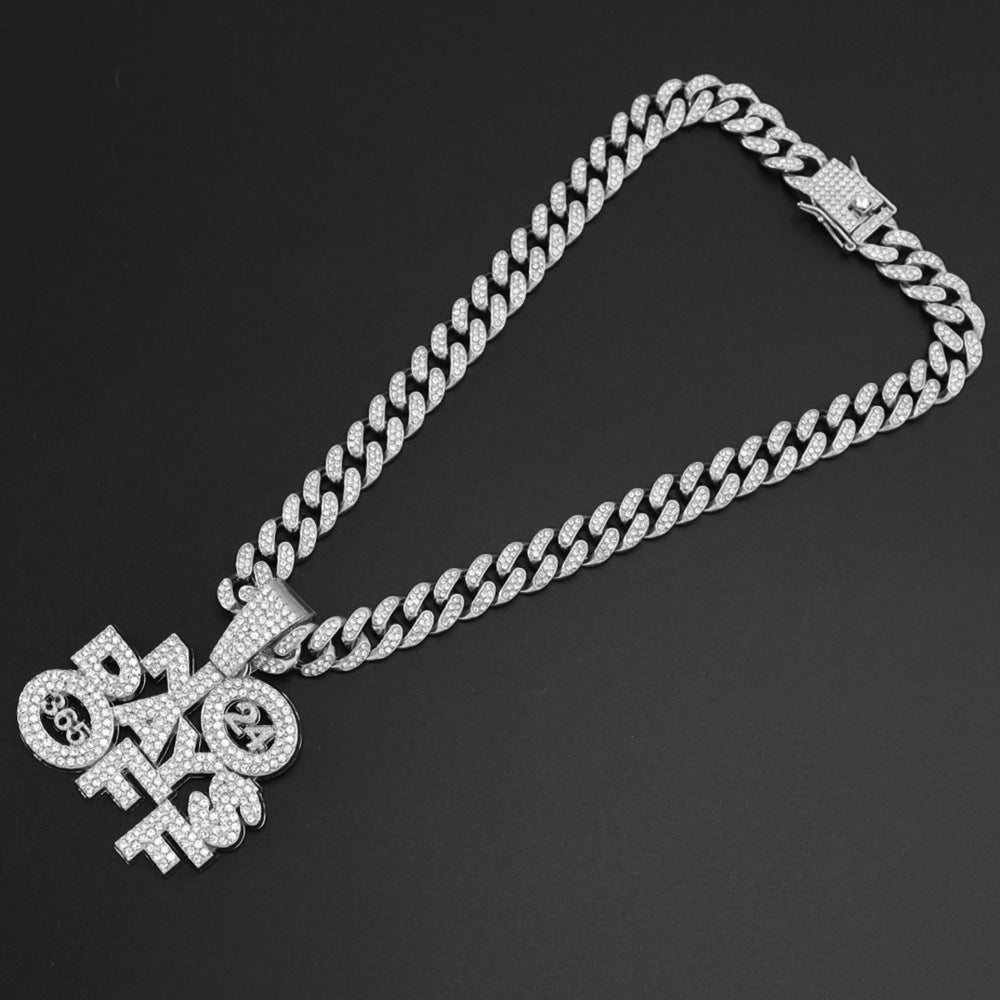 Men's And Women's Fashion Personalized Letters Alloy Pendant Necklace