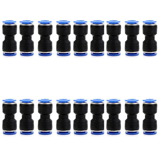 Jinqi Pneumatic Plastic Connector Straight Through Butt PU-56810121416mm Quick Insertion Trachea Connector