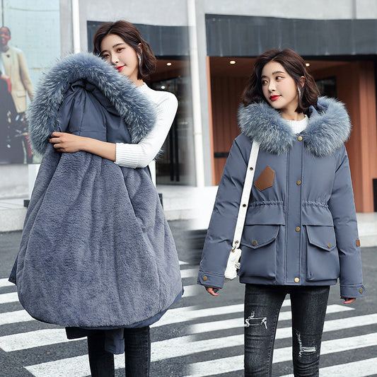 Tooling To Overcome The Thicker Loose Plus Size Women's Cotton-padded Jacket