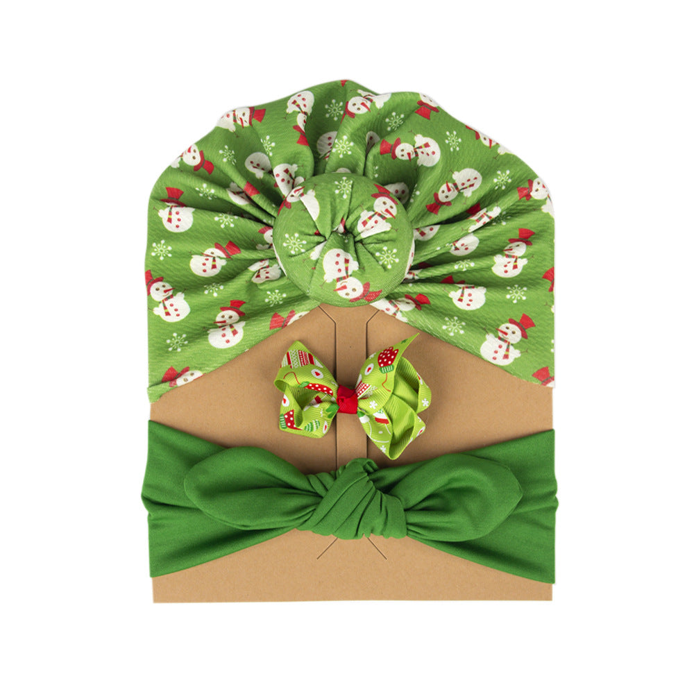 Cross-border Christmas Children's Hat Paper Card Set