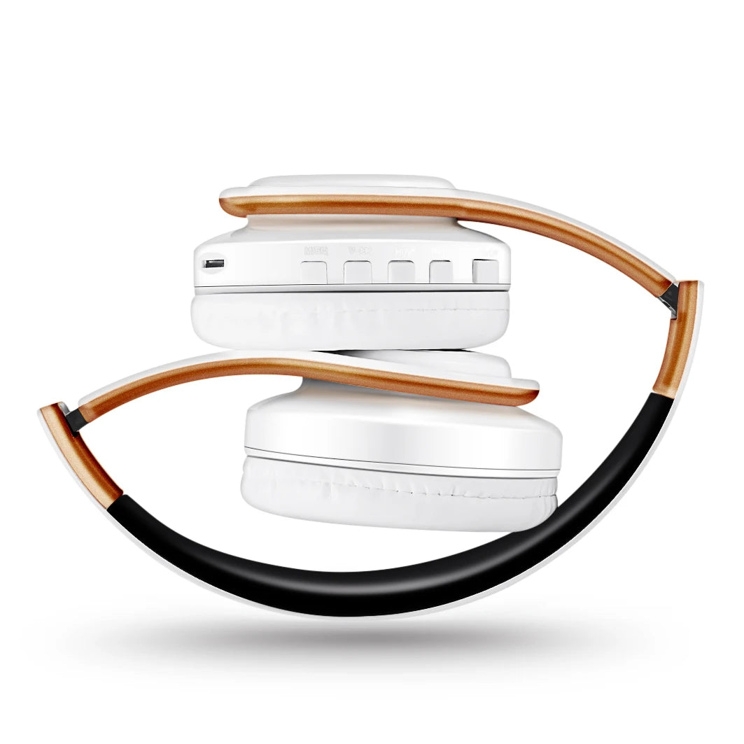Stereo Wireless Headphones Bluetooth Headset with Mic SD Card Slot for Girls - Samsung Sport Style - 20 Hours Playtime