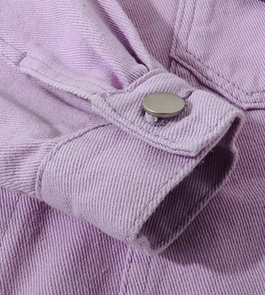 High Premium Casual Jackets for Women Breathable Denim Streetwear Button Wholesale Pakistan Suppliers' Washed Technique