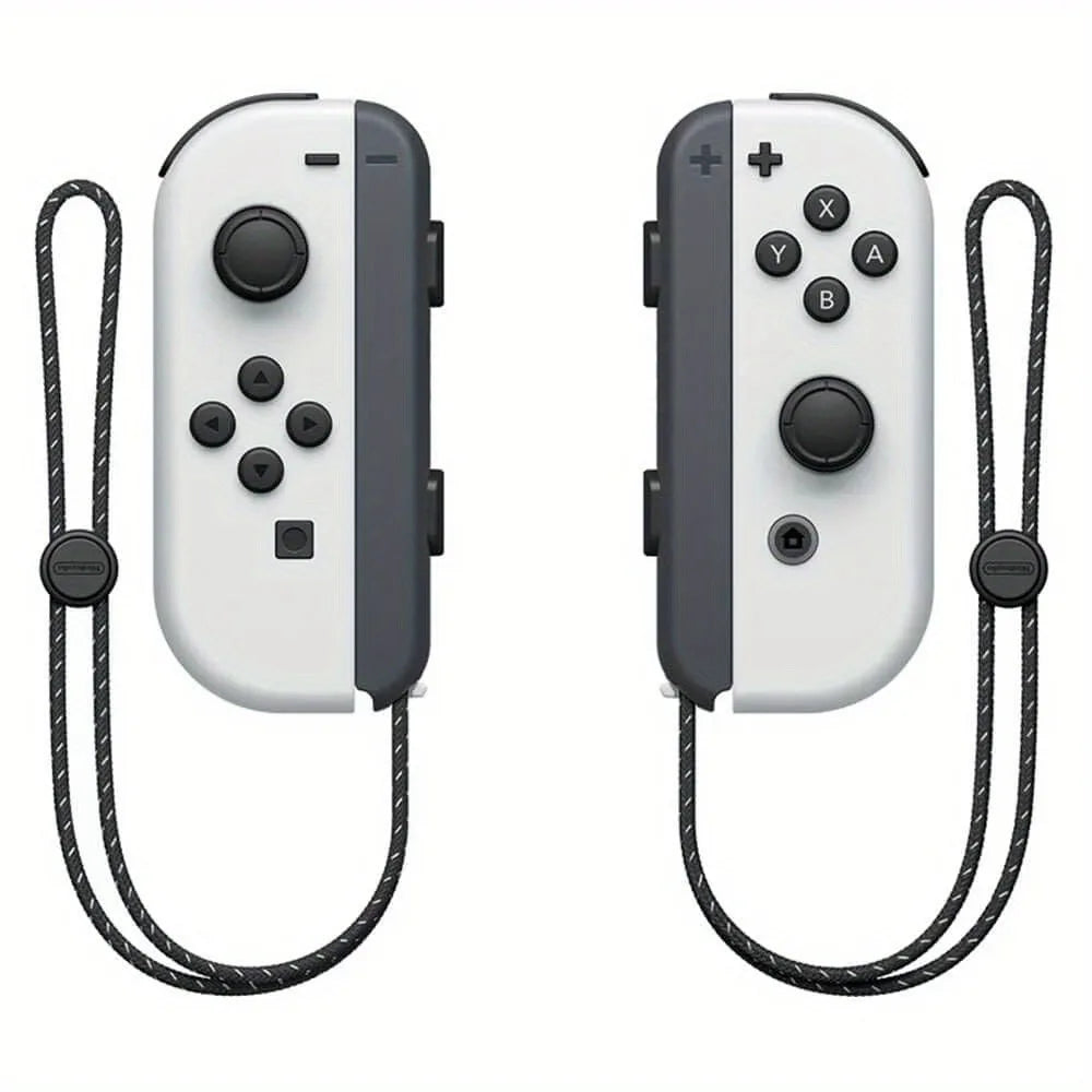 Nintendo Switch OLED Console Bundle with Mario Kart 8 Deluxe Game, White Joy-Con Controllers and Hybrid Gaming System