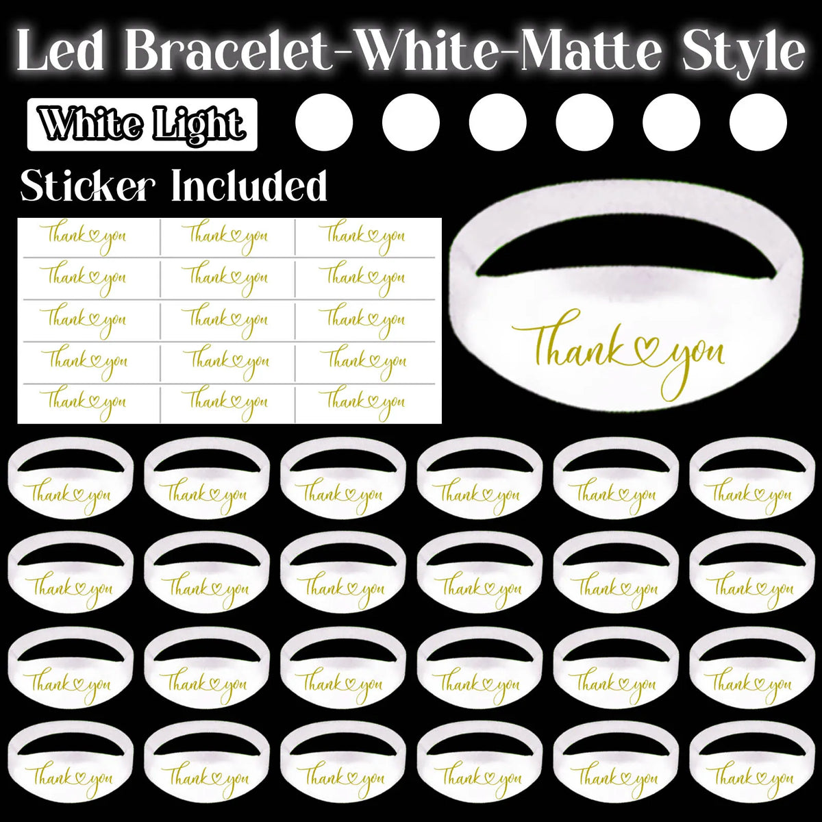 20-200Pcs Music & Sound Activated LED Bracelet Light up Bracelet Glow in the Dark Bracelets Wedding Party Accessories for Guests