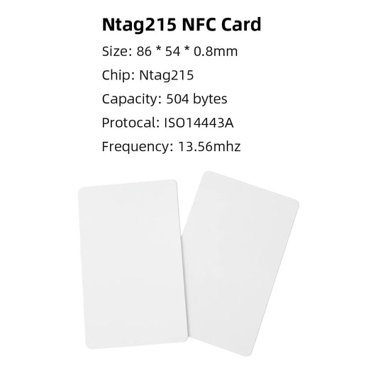 10/50pcs NFC Card Ntag215 Cards 215 504Bytes 13.56mHz for huawei share ios13 personal automation shortcuts