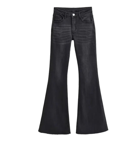 Runwaylover 3325 Retro 2024 Ladies Sexy Low Waist Flare Jeans
