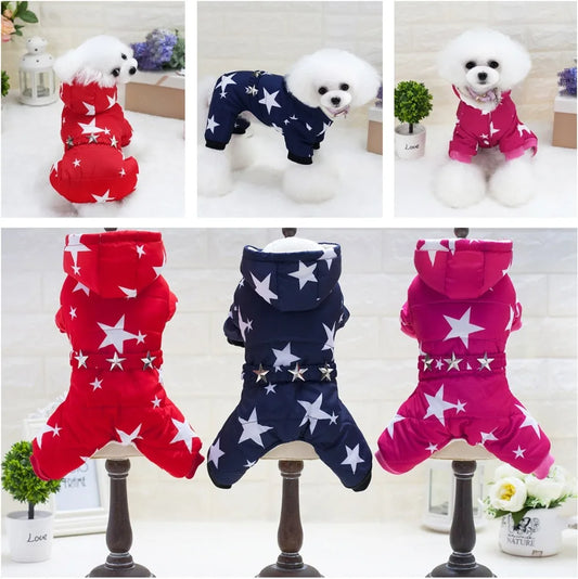 HOT Pet Dog Clothes Coat Winter Warm Outerwear Thicken Dog Costume Clothing Wadded Jacket Pet Cat Products Clothes For Dog Puppy