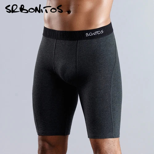 Long Men Boxer Underwear Men Underware Boxer Shorts Mens Cotton Long Leg Boxers Underpants for Brand Quality Sexy Pouch Panties