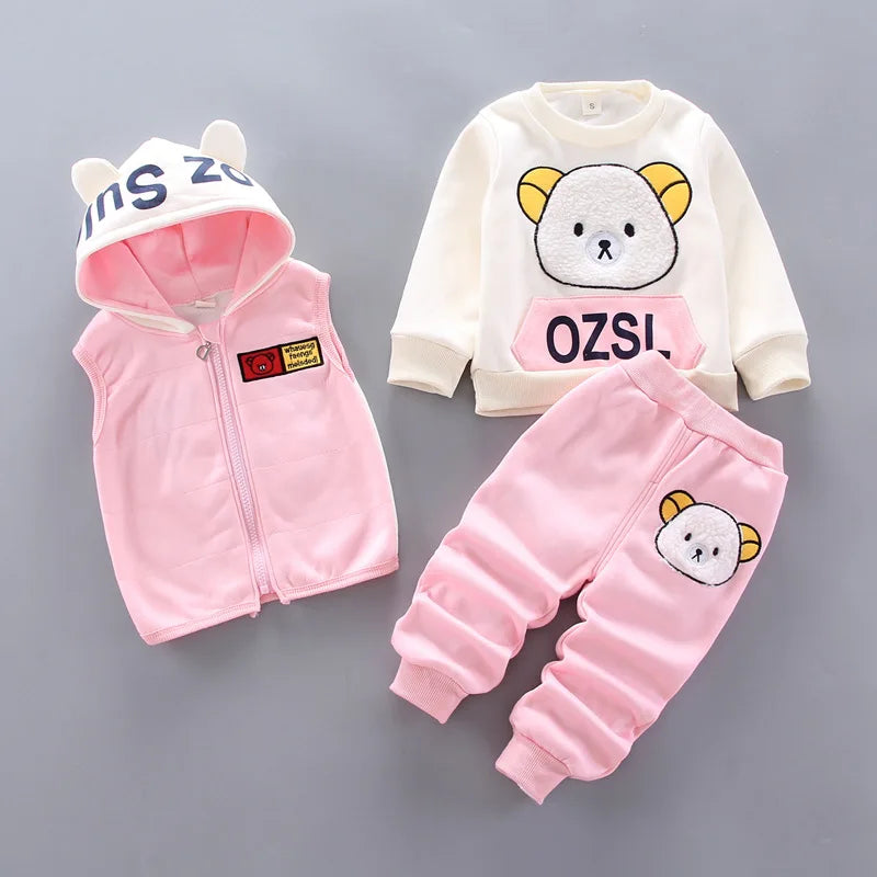 Boys Clothes Autumn Winter Warm Baby Girl Clothes Kids Sport Suit Outfits Newborn Clothes Infant Baby Christmas Clothing Sets