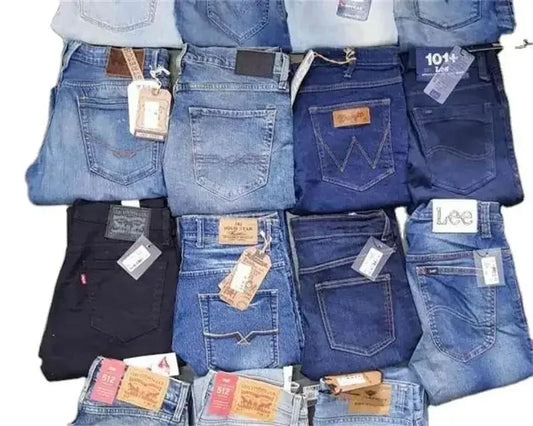 Low-price Wholesale Stock Cut Label Used Jeans Stock Wholesale Mixed Stock Cheap Denim Second Hand High Quality for Hombre Man