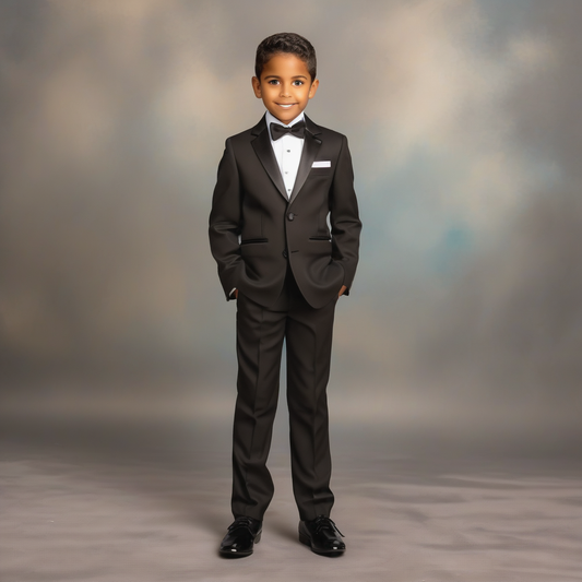 BLACK SUIT FOR Children's BOY CHURCH OR SCHOOL PICTURE