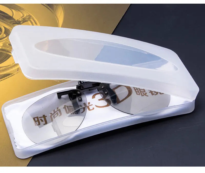 Clip-on Passive 3D Glasses Circular Polarized Lenses for Polarized TV Real D 3D Cinemas for Movies Theater Cinema Passive 3D TV