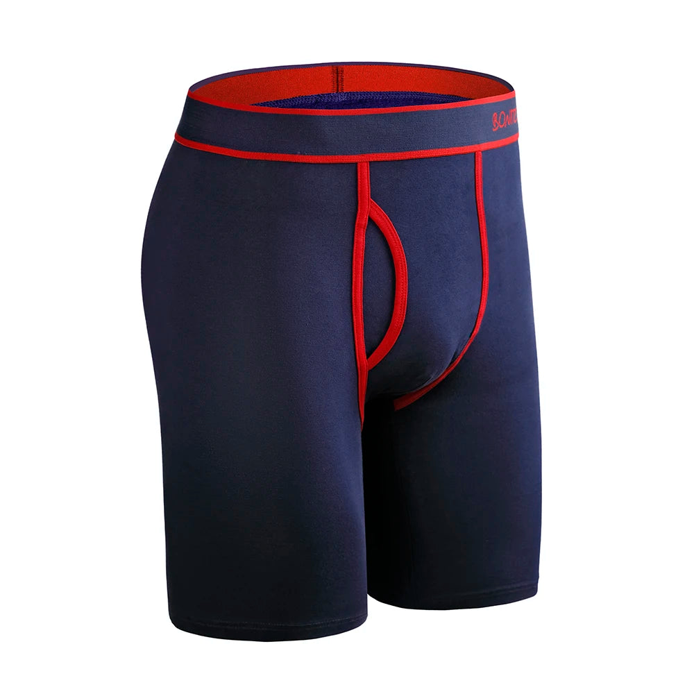 SRBONITOS Long Boxer For Men Underwear High Quality Cotton Men's Panties Man Underpants Boxershorts Shorts Sexy