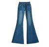 Runwaylover 3325 Retro 2024 Ladies Sexy Low Waist Flare Jeans