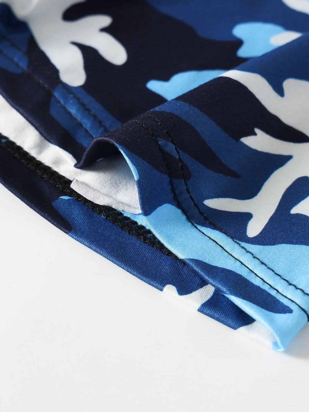Men's 4-Pack Polyester Boxer Briefs - Camouflage Print, "XPSW UNDERWEAR" Waistband