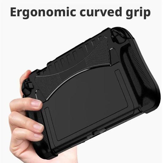 Game Console Protective Case Silicone Grip Case For Switch 2 With Stand Thumb Grip Integrated Game Console Protective Soft Case