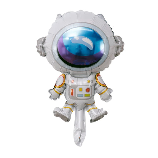 10pcs Mini Outer Space Theme Foil Balloons Astronaut Rockets Balloon Helium Globos for Birthday Party Decor Baby Kids