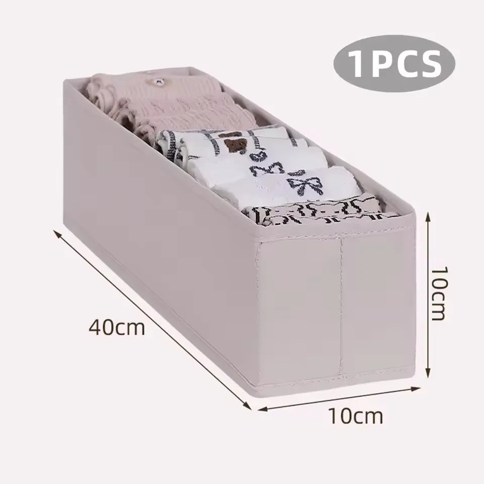 1/4pcDrawer Organizer Underwear Socks Storage Box Panties Storage Boxes Clothes Organizer Cabinets Drawers Bedroom Wardrobe Case